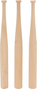 3 Pack 8" Mini Baseball Bats, Wooden Unfinished Wood Ball Bats Mini Baseball Bat, Unpainted Small Wooden Bats Small Party Favors for Painting Sports DIY Craft Projects
