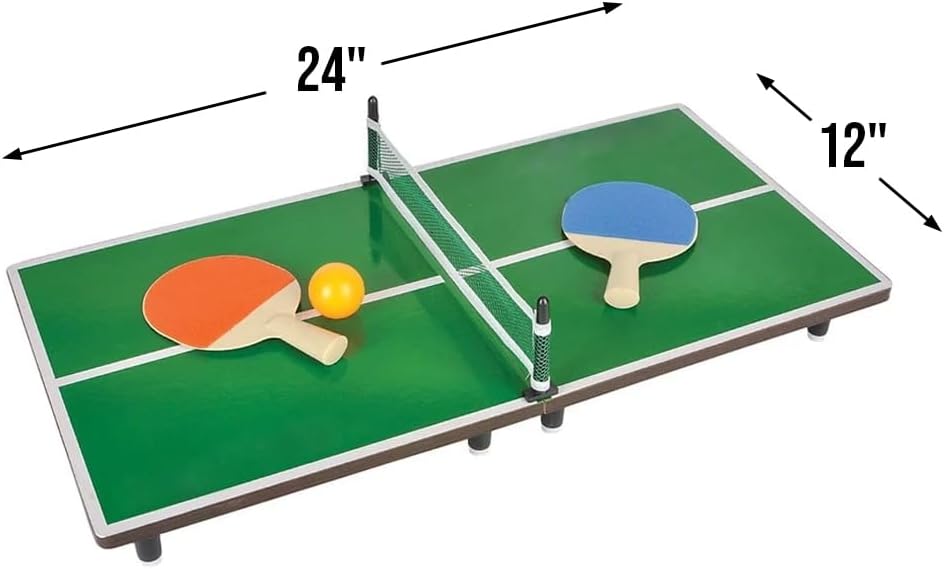 Mini Ping Pong Game (24 inches x 12 inches), 1 set per order