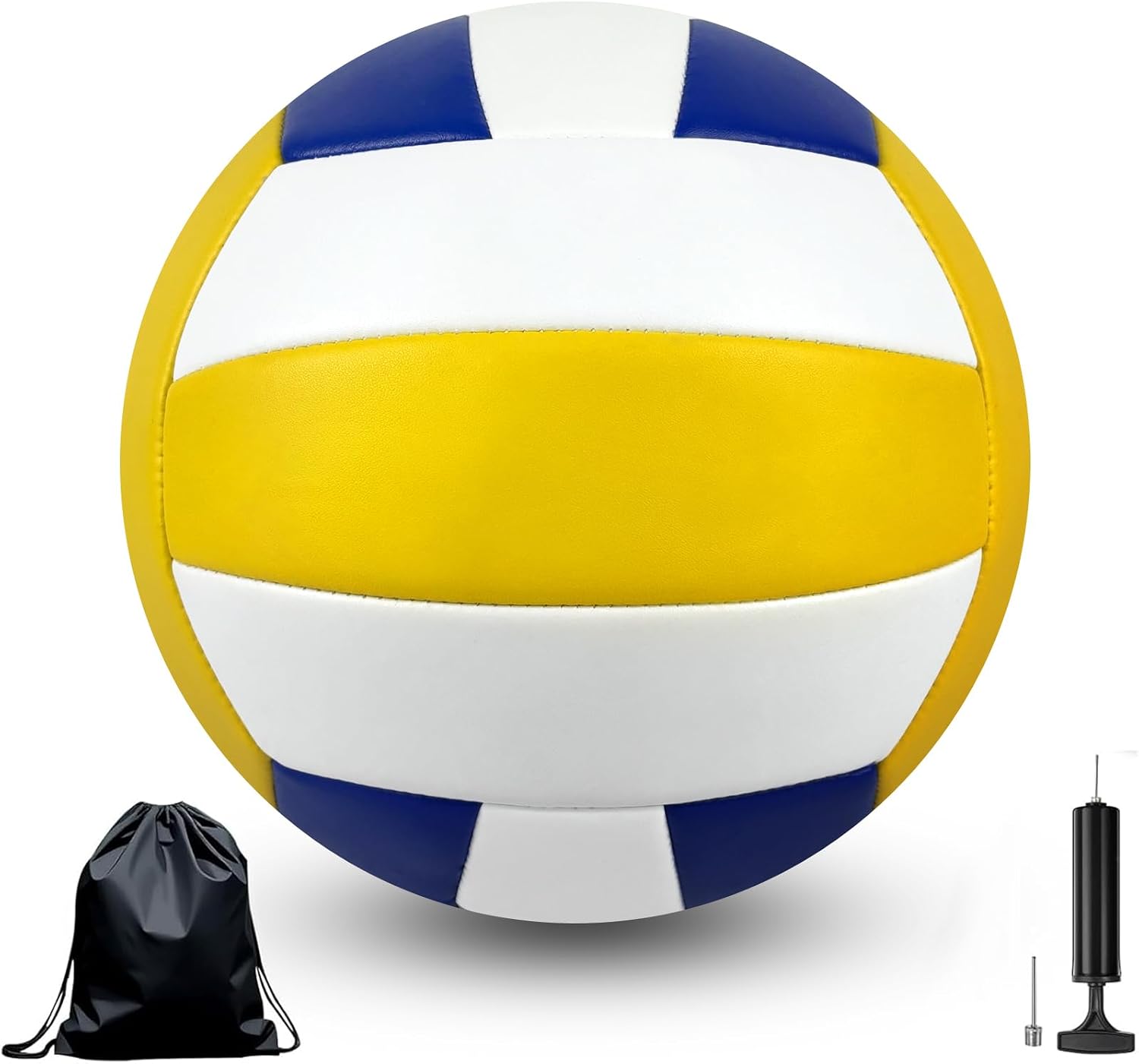 Volleyball, Girls Volley Ball for Outdoor or Beach Play, Soft Volleyball Official Size 5 with Pump Needles, Beach Volley Ball for Kids Teens Adults Beginners
