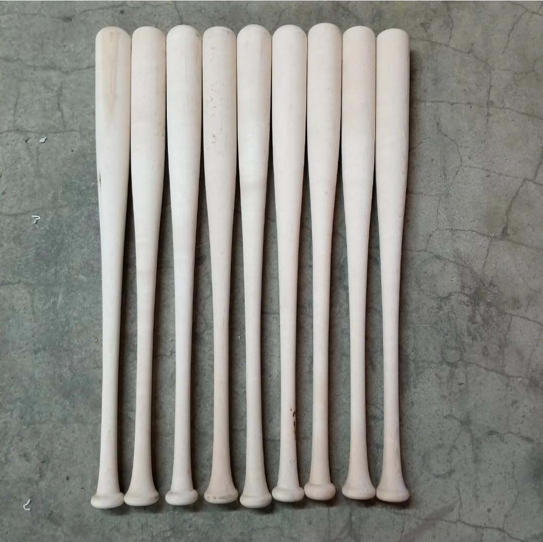 9 Pack 31" Wood Baseball Bats Blem Craft