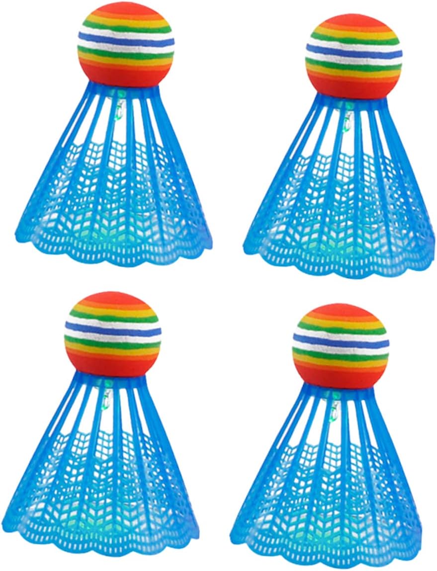 Light Plastic Nylon Shuttlecock Lighting Shuttlecock Shuttle Glow in The Dark Badminton Balls LED Light up Badminton s Badminton Cork Shuttle Cork Outdoor Shuttle Outdoor