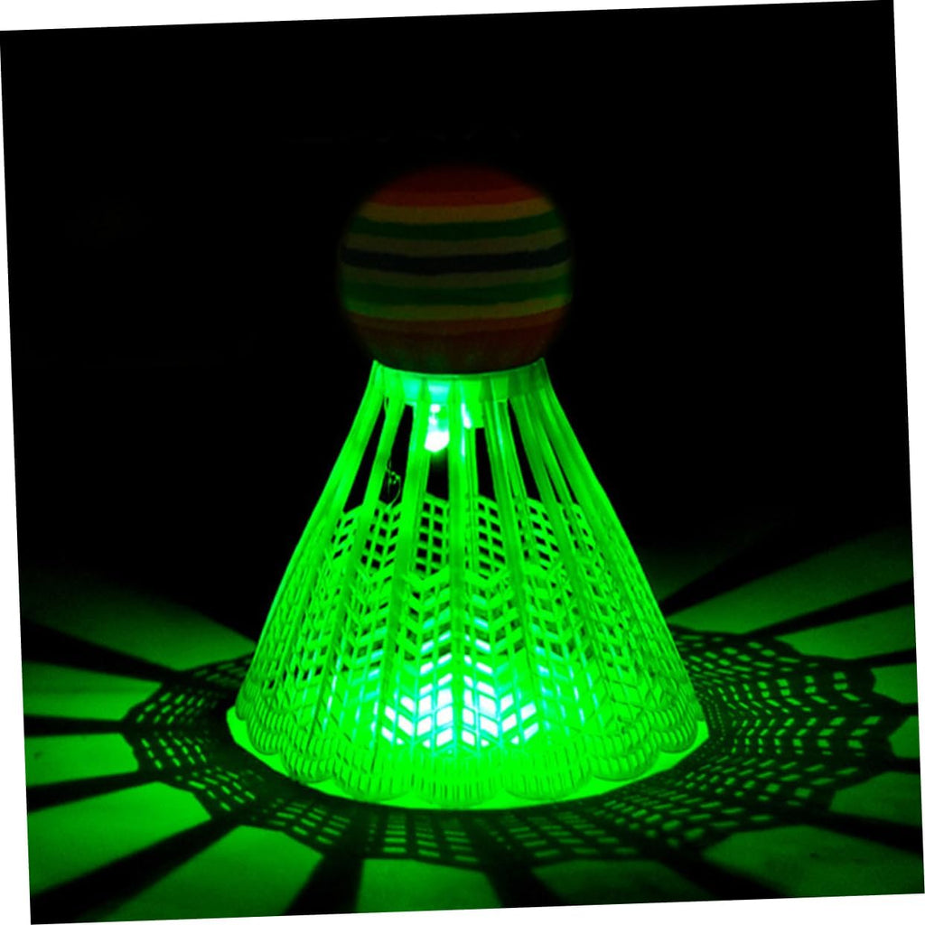 Light Plastic Nylon Shuttlecock Lighting Shuttlecock Shuttle Glow in The Dark Badminton Balls LED Light up Badminton s Badminton Cork Shuttle Cork Outdoor Shuttle Outdoor