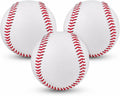 Hard Baseballs, Classic White Baseball Practice Balls, Raised Seam Training (3 Piece)