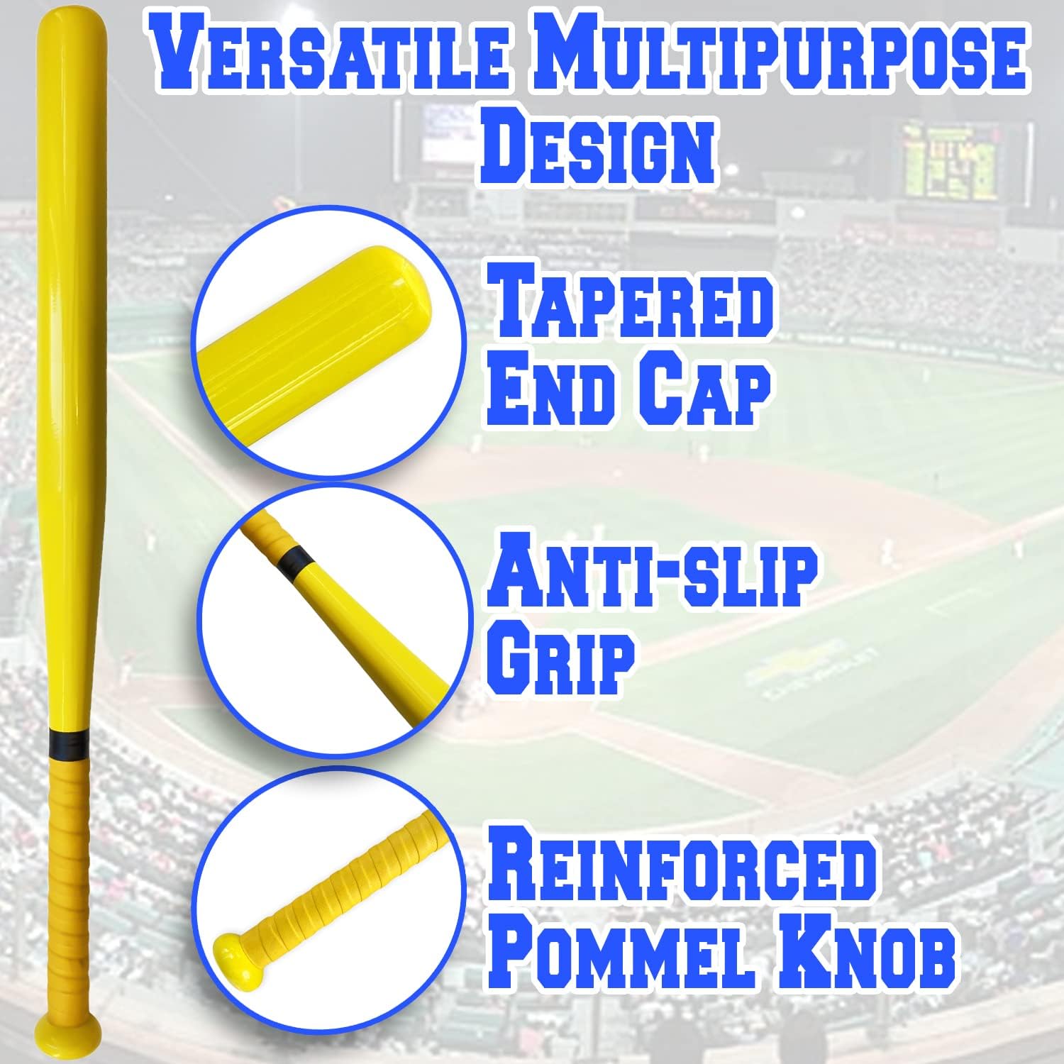 Aluminum Baseball Bat - 28-30 Inch 35 Oz - Softball, Self Defense, Batting Practice, Pickup Games and Home Security - Metal Tball Bat