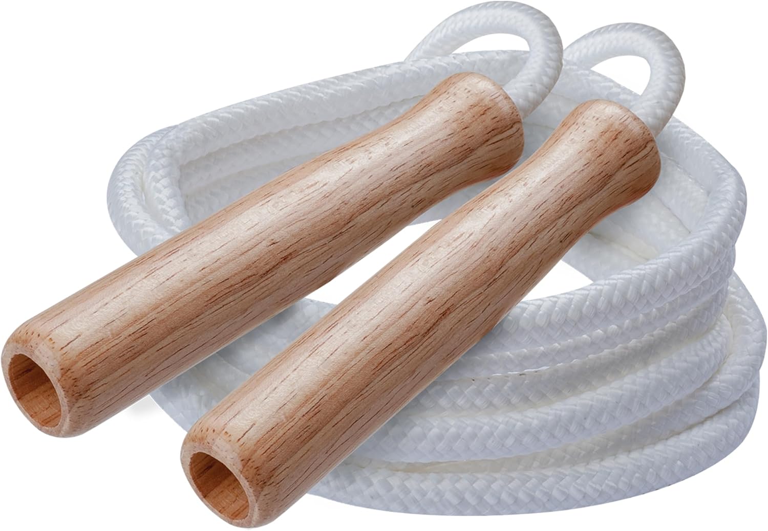Series Classic Nylon Jump Rope with Wood Handles, 16-Feet (Single)