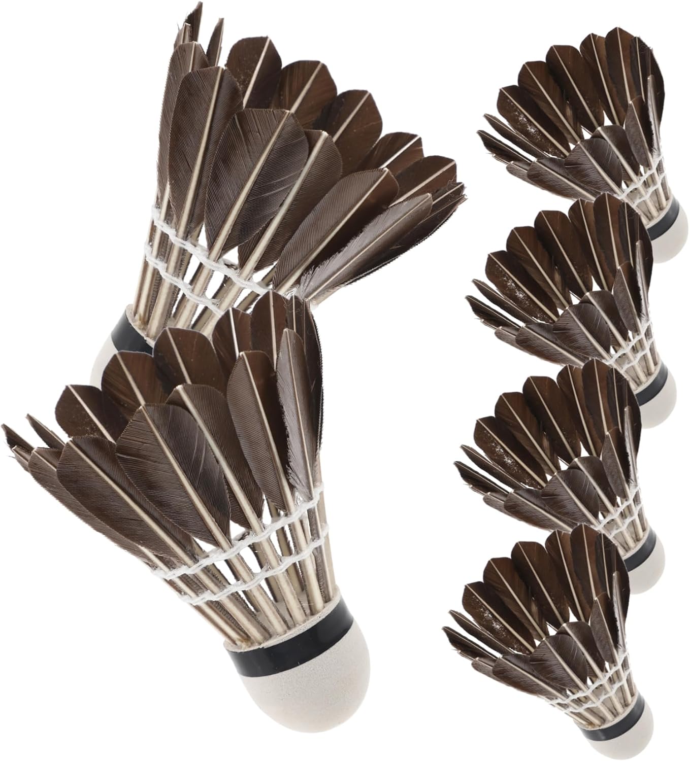 6Pcs Lightweight Badminton Shuttlecocks for Beginners Durable Outdoor Training s for Family Fun Skill Improvement