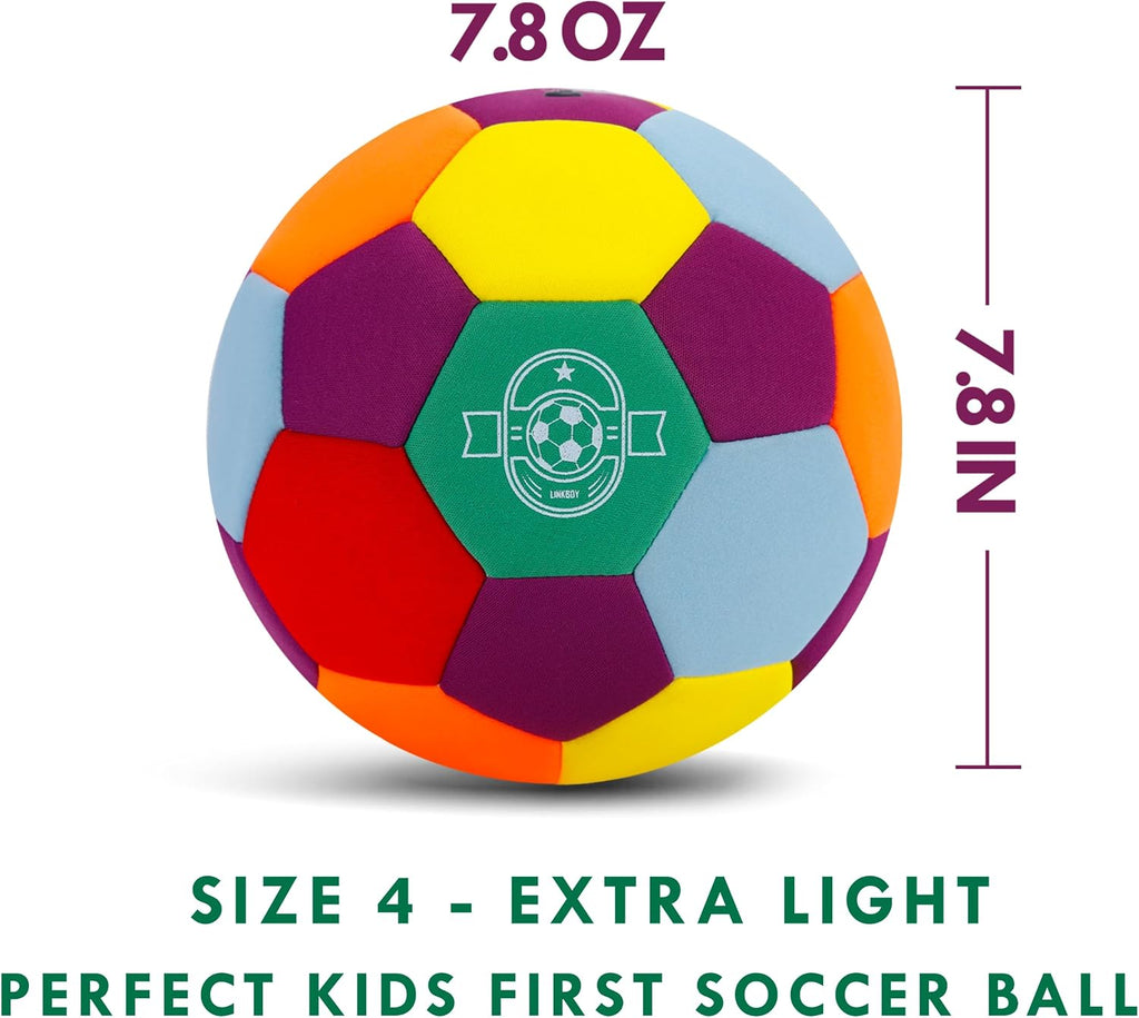 Soft Indoor Soccer Balls for Juggling, Kids Soccer Ball for Inside House and Yard, Size 4