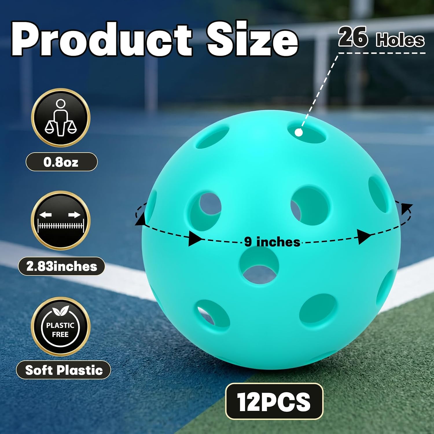 12/30/60 Practice Baseballs for Hitting, 2.8 Inch Plastic Soft Baseballs for Practice Lightweight Soft Ball Hollow Training Softball for Sport Pitching Batting