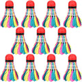 11Pcs Badminton Shuttlecocks, Badminton Balls Badminton s Colorful Shuttlecocks Rainbow Ball Badminton for Sports Training Activities Rainbow s Rainbow