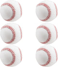 Blank Standard Baseball Balls, Official Size 9 Inch Leather Covered Practice Baseball Training Ball for League Play, Pitching, Hitting, Batting, Fielding, Autograph