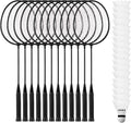 12 Pcs Badminton Rackets Bulk with 18 Nylon Badmintons, Shuttle Set for Adults Teenagers Youth Beginners Advanced Player Backyard Gym Beach Outdoor