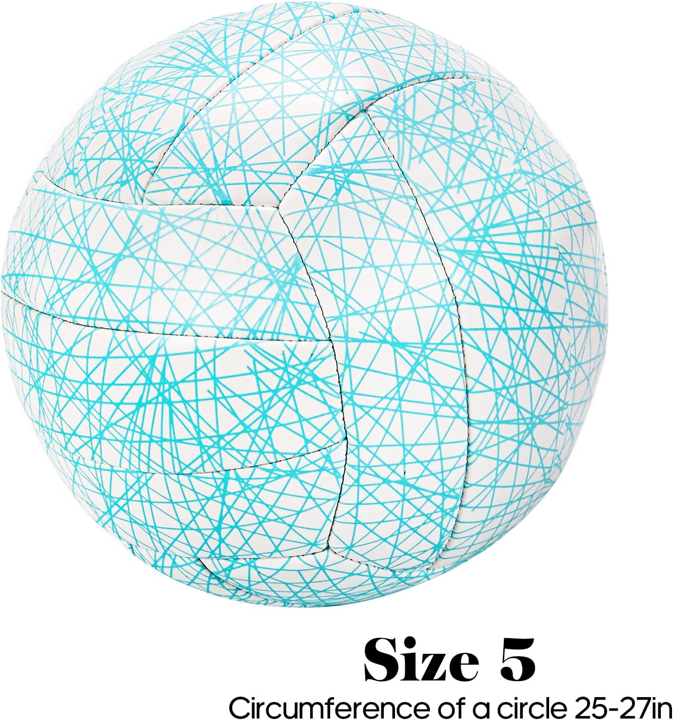 Glow in The Dark Volleyball Official Size 5, Indoor Outdoor Beach Night Volleyball with Pump, Soft PU Volleyballs, Brighter Indoor Outdoor Volleyball Gift for Teens Men Women Adults