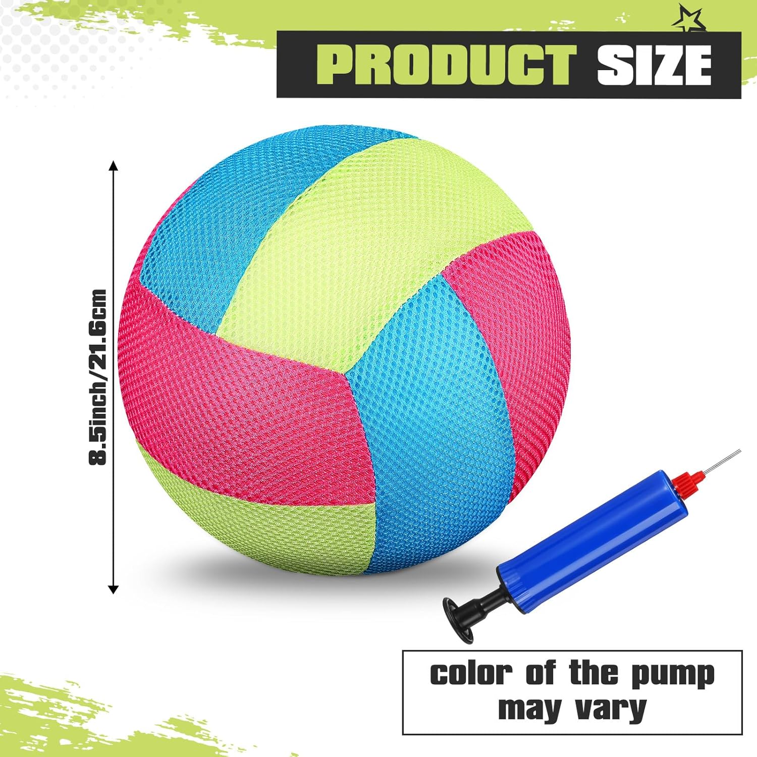 8.5 Inch Waterproof Volleyball with  Technology Water Beach Pool Volleyball for Teens Adults Pool Game Outdoor and Indoor
