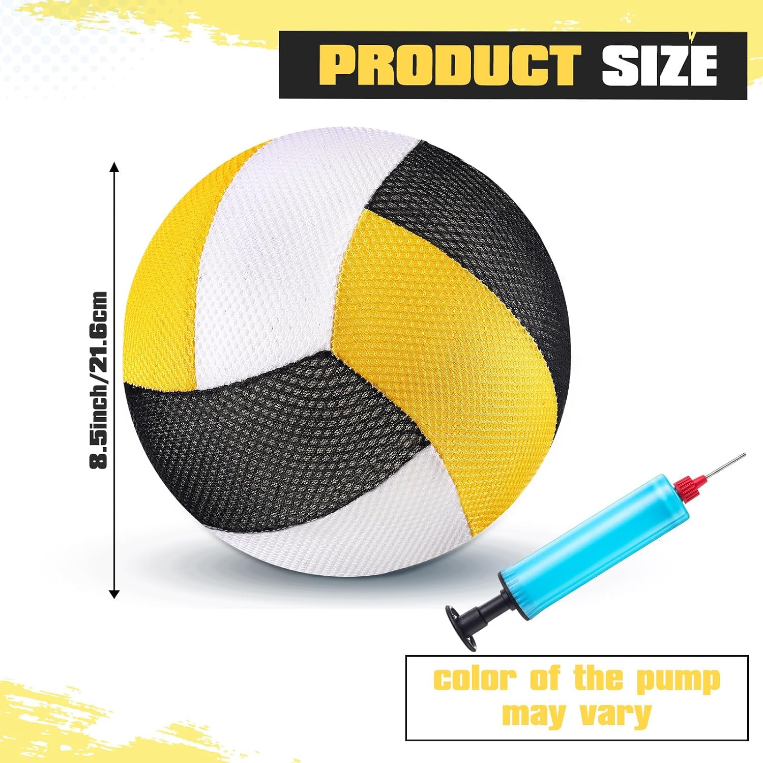 8.5 Inch Waterproof Volleyball with  Technology Water Beach Pool Volleyball for Teens Adults Pool Game Outdoor and Indoor