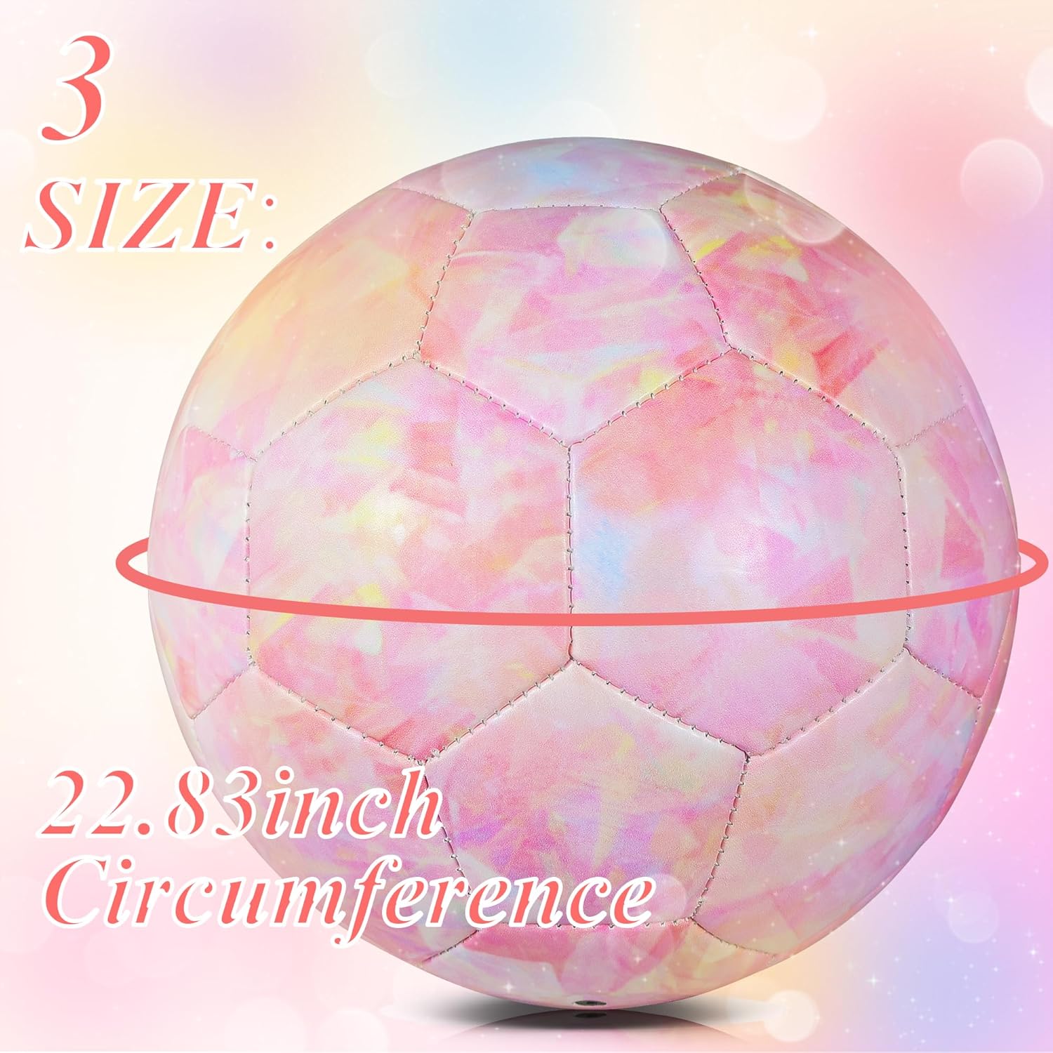Soccer Ball Size 3/Size 4 for Kids, Premium TPU Toddler Soccer Balls Interactive Indoor Outdoor Sports Toys for Kid Children Boys Girls Teenager Schoolboys Birthday Gifts